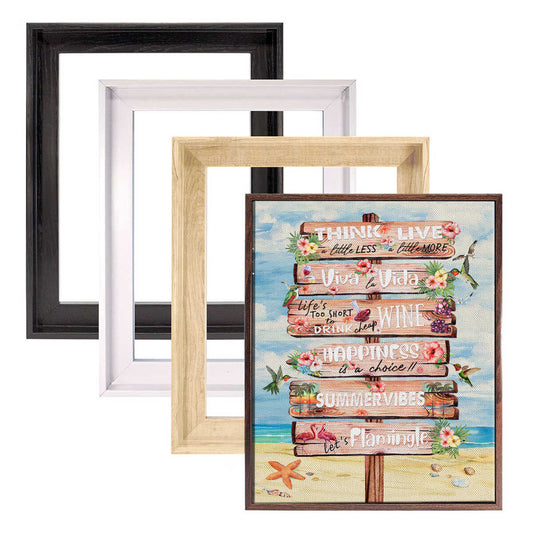 Beach Sign Quote Canvas Wall Art