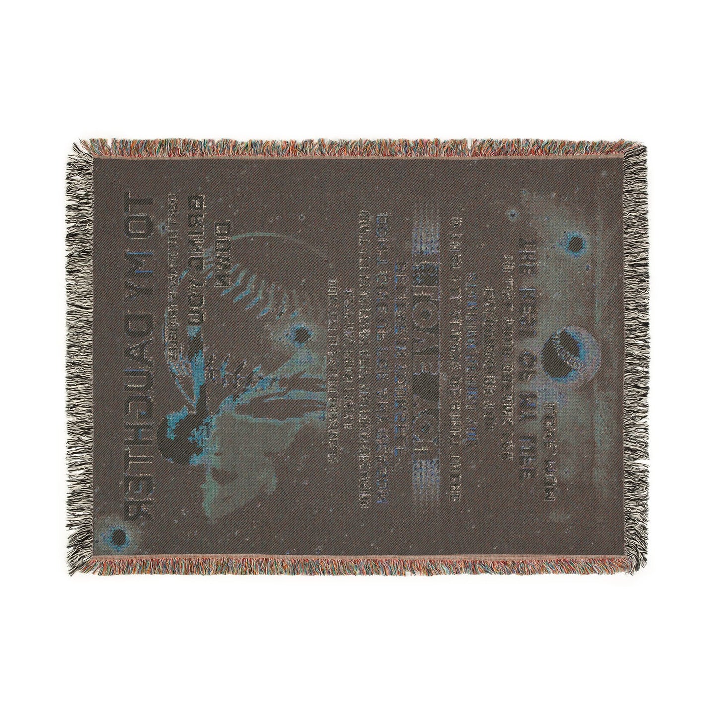 Woven Blanket - "To My Daughter" Inspirational Love Message Throw (Gift for Daughter, Birthday, Graduation, Christmas)